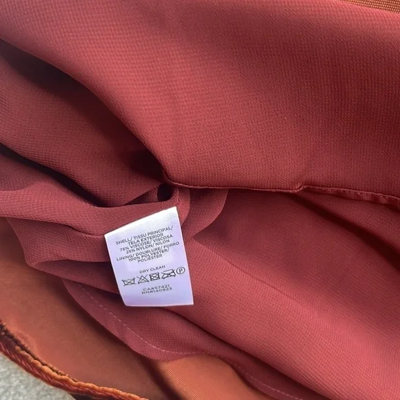 LOFT Burnt Orange Velvet Shell Size XS  NWT - Picture 6 of 8